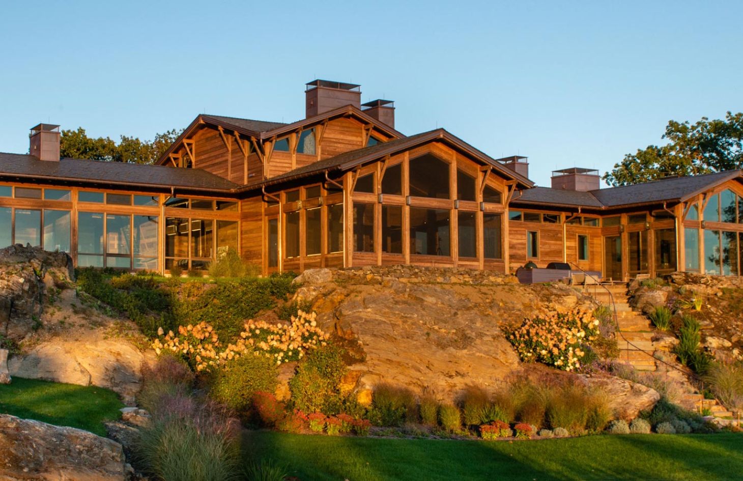 Panoramic view of lodge